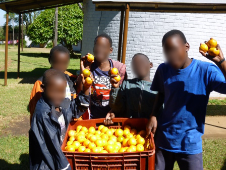 Children with Oranges